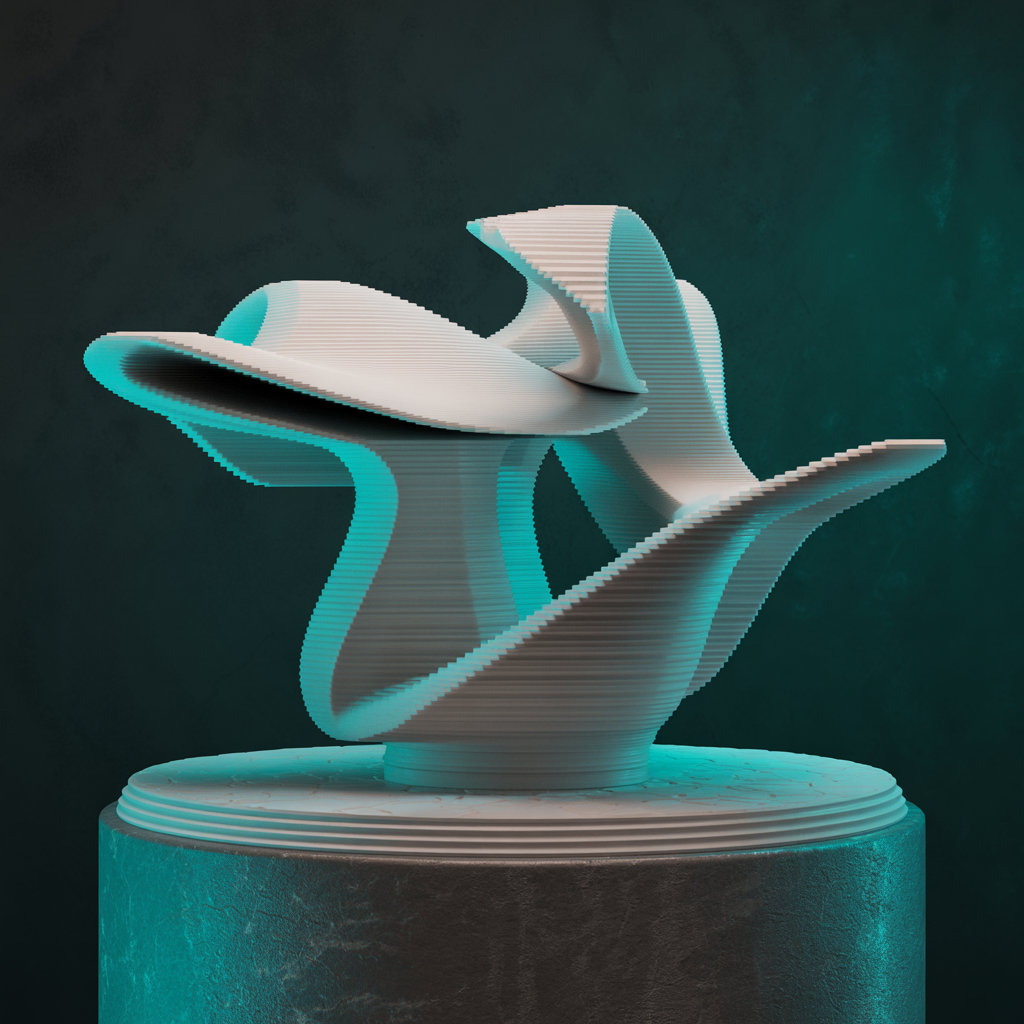 Low-Poly Lion Sculpture